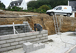 Réalisation des fondations à Jettingen